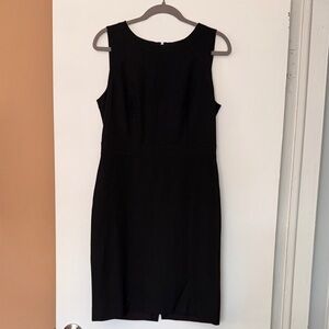 Ann Taylor Classic Black Sleeveless Sheath Dress